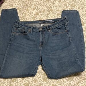 Amazon Women's High Rise Skinny Jeans - Dark Blue